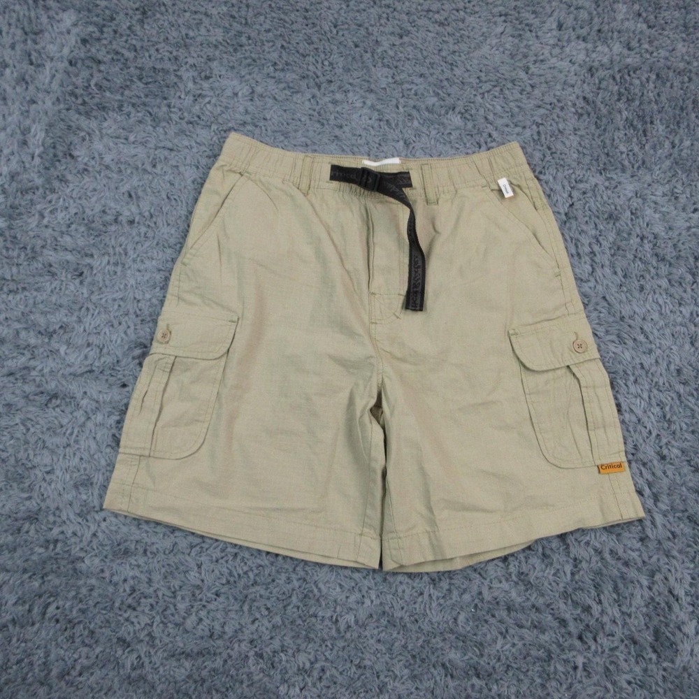 Critical Slide Adventure Ripstop Cargo Shorts Mens 32 Beige Elastic 30x8* NWT
